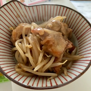 鶏肉ともやしのさっぱりポン酢炒め